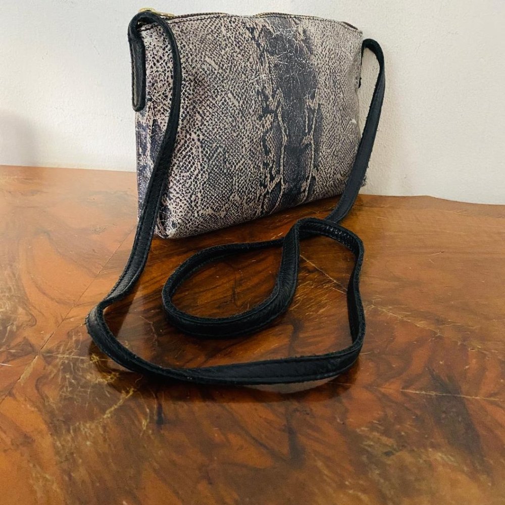 Baggu Small Leather Purse, Python Print - image 2
